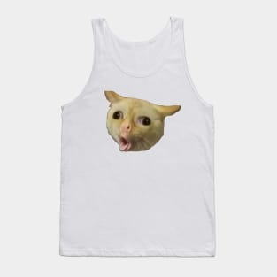 Cat Coughing Like A Kid Meme Tank Top